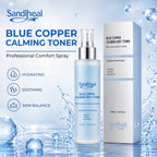 Blue Peptide Skincare Set Skin Barrier Care Facial Kit Hydrating Soothing Serum Calming Mist Toner Moisturizing Face Cream