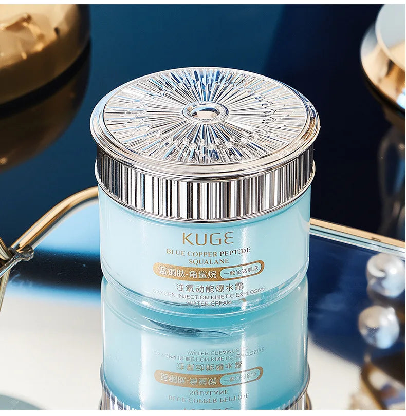 Blue Copper Peptide Collagen Firming Anti Wrinkle Face Cream Anti Aging, Repair, and Firming Daily e Moisturizing Brighten Cream