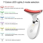 Face Lift 7 Colors Neck Beauty Neck Device Slim Massager Facial Lifting Tightening Face Wrinkle Remover Face Care Beauty Machine