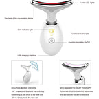 Face Lift 7 Colors Neck Beauty Neck Device Slim Massager Facial Lifting Tightening Face Wrinkle Remover Face Care Beauty Machine