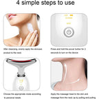 Face Lift 7 Colors Neck Beauty Neck Device Slim Massager Facial Lifting Tightening Face Wrinkle Remover Face Care Beauty Machine