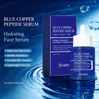 Blue Copper Peptide Serum Minimizes Pores Deep Hydration Brightening Dull Skin Firming Lifting Smooth Facial Repair Essence