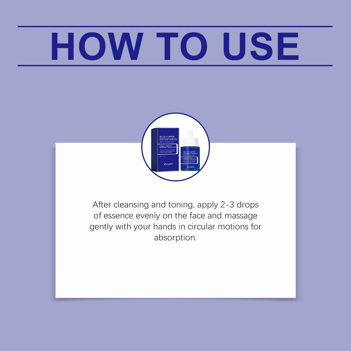 Blue Copper Peptide Serum Minimizes Pores Deep Hydration Brightening Dull Skin Firming Lifting Smooth Facial Repair Essence