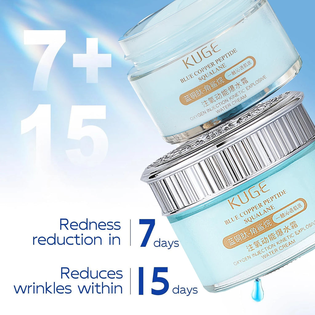 Blue Copper Peptide Collagen Firming Anti Wrinkle Face Cream Anti Aging, Repair, and Firming Daily e Moisturizing Brighten Cream