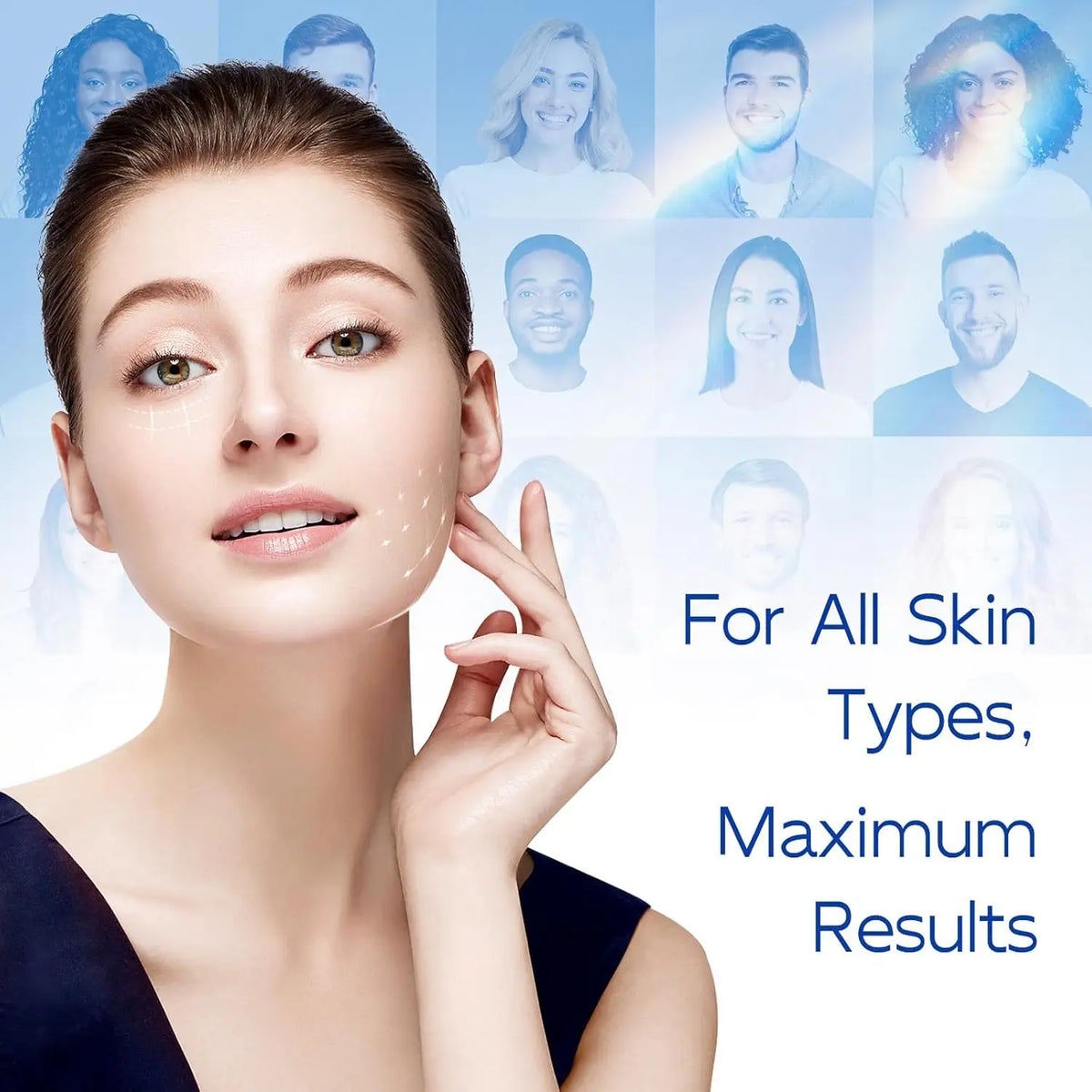 Blue Copper Peptide Collagen Firming Anti Wrinkle Face Cream Anti Aging, Repair, and Firming Daily e Moisturizing Brighten Cream