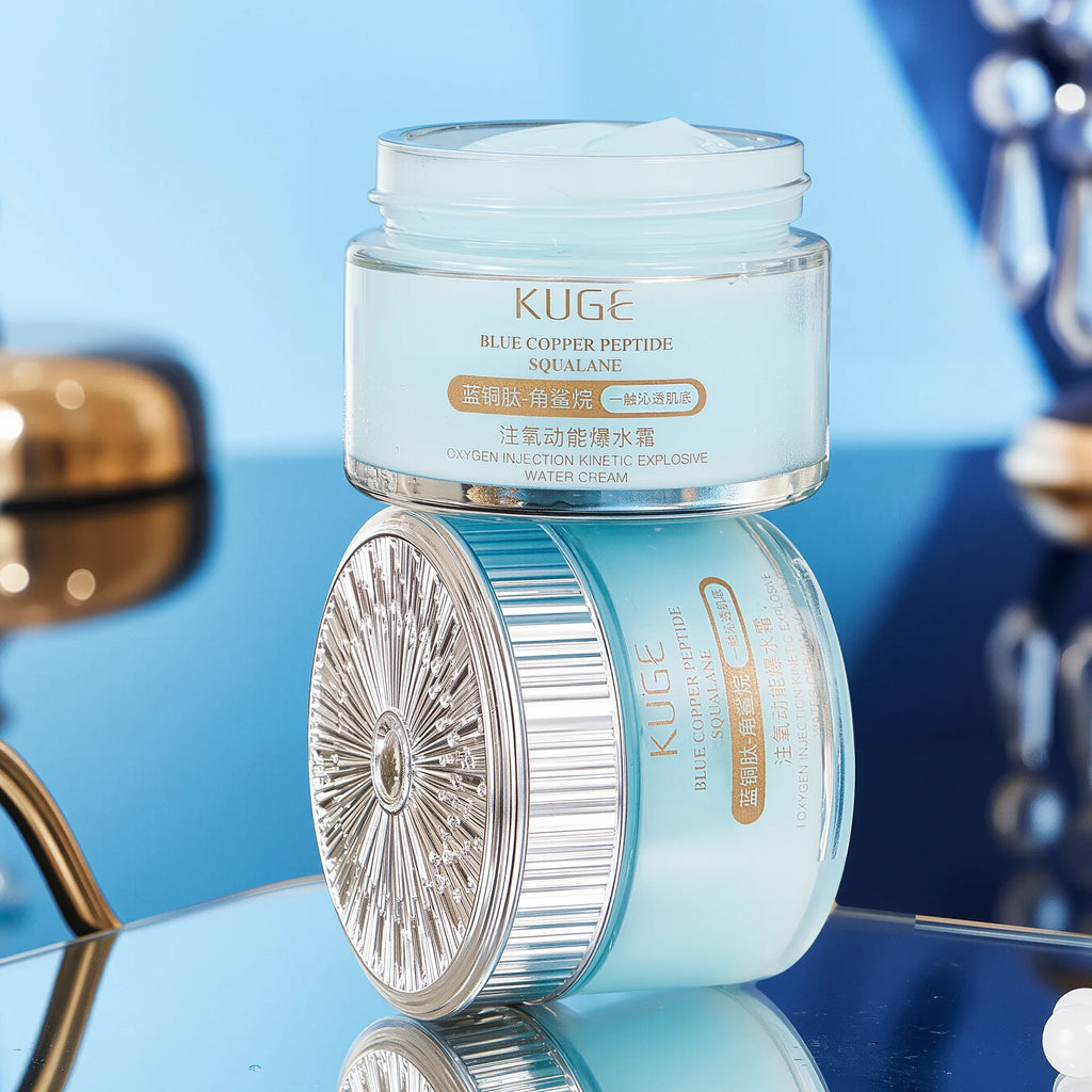 Blue Copper Peptide Collagen Firming Anti Wrinkle Face Cream Anti Aging, Repair, and Firming Daily e Moisturizing Brighten Cream